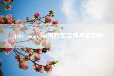 怒江中国冠军品牌是真的吗