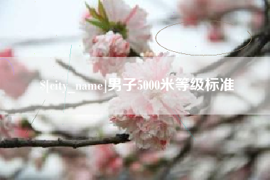 怒江男子5000米等级标准