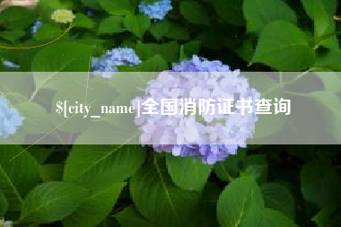 怒江全国消防证书查询