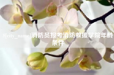 怒江消防员报考消防救援学院年龄条件