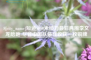 怒江短道5000米接力最后两圈李文龙陪跑-尽管中国队最终收获一枚铜牌