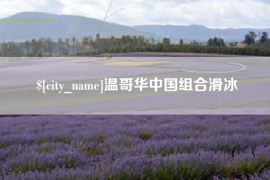 怒江温哥华中国组合滑冰