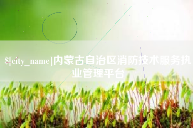 怒江内蒙古自治区消防技术服务执业管理平台