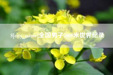怒江全国男子5000米世界纪录
