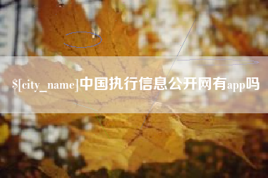 怒江中国执行信息公开网有app吗