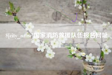 怒江国家消防救援队伍报名网址
