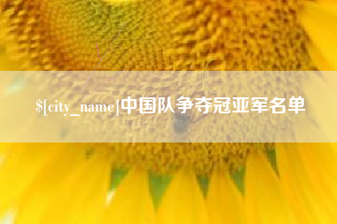 怒江中国队争夺冠亚军名单