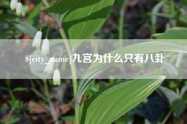 怒江九宫为什么只有八卦