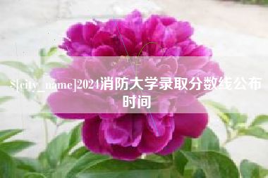 怒江2024消防大学录取分数线公布时间