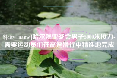 怒江哈尔滨亚冬会男子5000米接力-需要运动员们在高速滑行中精准地完成