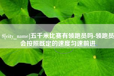 怒江五千米比赛有领跑员吗-领跑员会按照既定的速度匀速前进