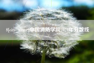 怒江中国消防学院2024年分数线
