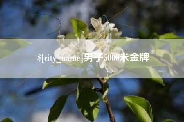 怒江男子5000米金牌