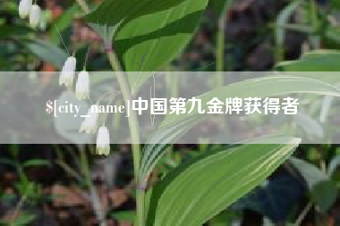 怒江中国第九金牌获得者