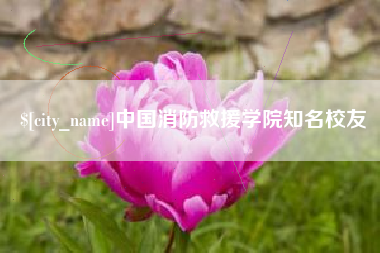 怒江中国消防救援学院知名校友