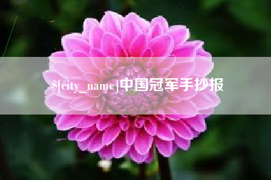 怒江中国冠军手抄报