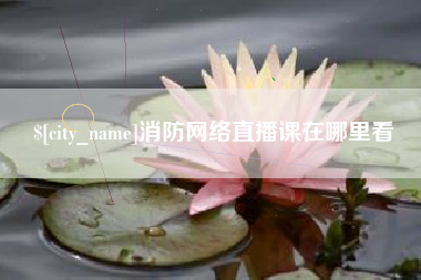 怒江消防网络直播课在哪里看