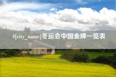 怒江冬运会中国金牌一览表