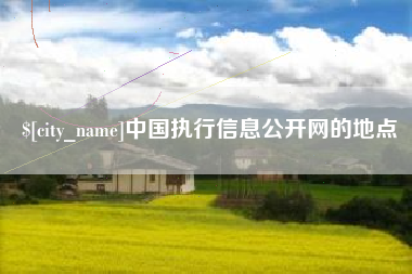 怒江中国执行信息公开网的地点