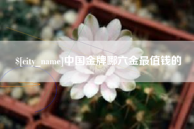 怒江中国金牌哪六金最值钱的